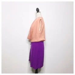 Diane Von Furstenberg DvF Reara Colourblock-Kleid Aus Seide Lila Angeln -Deutschland Fem Leucht Verkaufs-Shop 124518 3