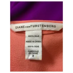 Diane Von Furstenberg DvF Reara Colourblock-Kleid Aus Seide Lila Angeln -Deutschland Fem Leucht Verkaufs-Shop 124518 5