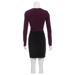 Diane Von Furstenberg DVF Octavia Kleid Schwarz Lila 8 Diane Von Furstenberg DVF Octavia Kleid Schwarz Lila -Deutschland Fem Leucht Verkaufs-Shop 130640 3