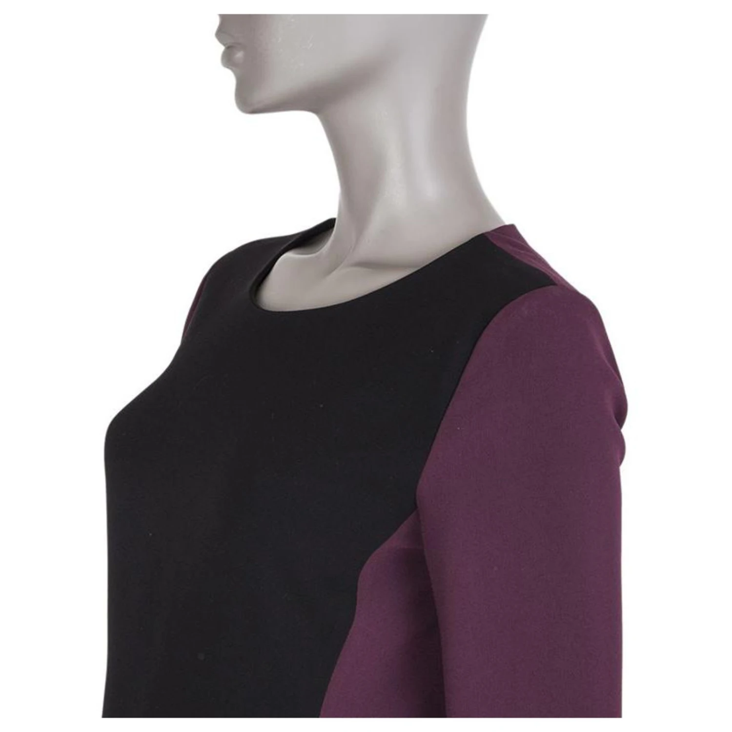 Diane Von Furstenberg DVF Octavia Kleid Schwarz Lila 5 Diane Von Furstenberg DVF Octavia Kleid Schwarz Lila – Bild 5