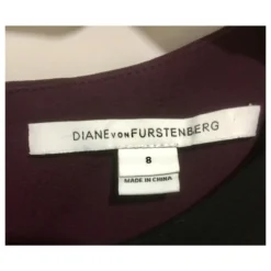 Diane Von Furstenberg DVF Octavia Kleid Schwarz Lila 11 Diane Von Furstenberg DVF Octavia Kleid Schwarz Lila -Deutschland Fem Leucht Verkaufs-Shop 130640 6