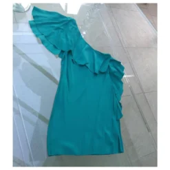 HALSTON HERITAGE KLEID Türkis -Deutschland Fem Leucht Verkaufs-Shop 131069 3