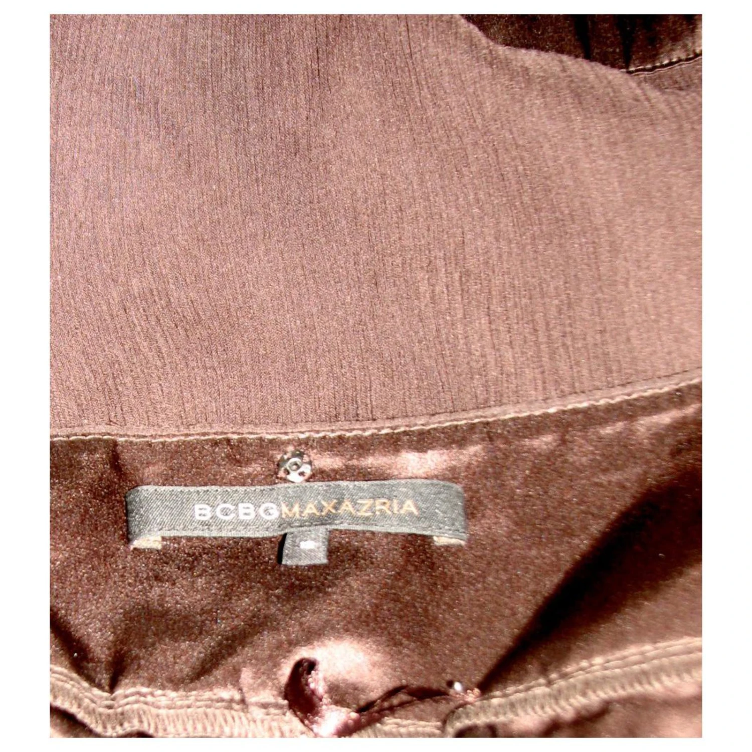 Bcbg Max Azria Neckholder-Kleid Braun 4 Bcbg Max Azria Neckholder-Kleid Braun – Bild 4