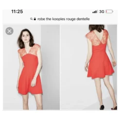 The Kooples DAS KOOPLES-Kleid Rot -Deutschland Fem Leucht Verkaufs-Shop 132702 5