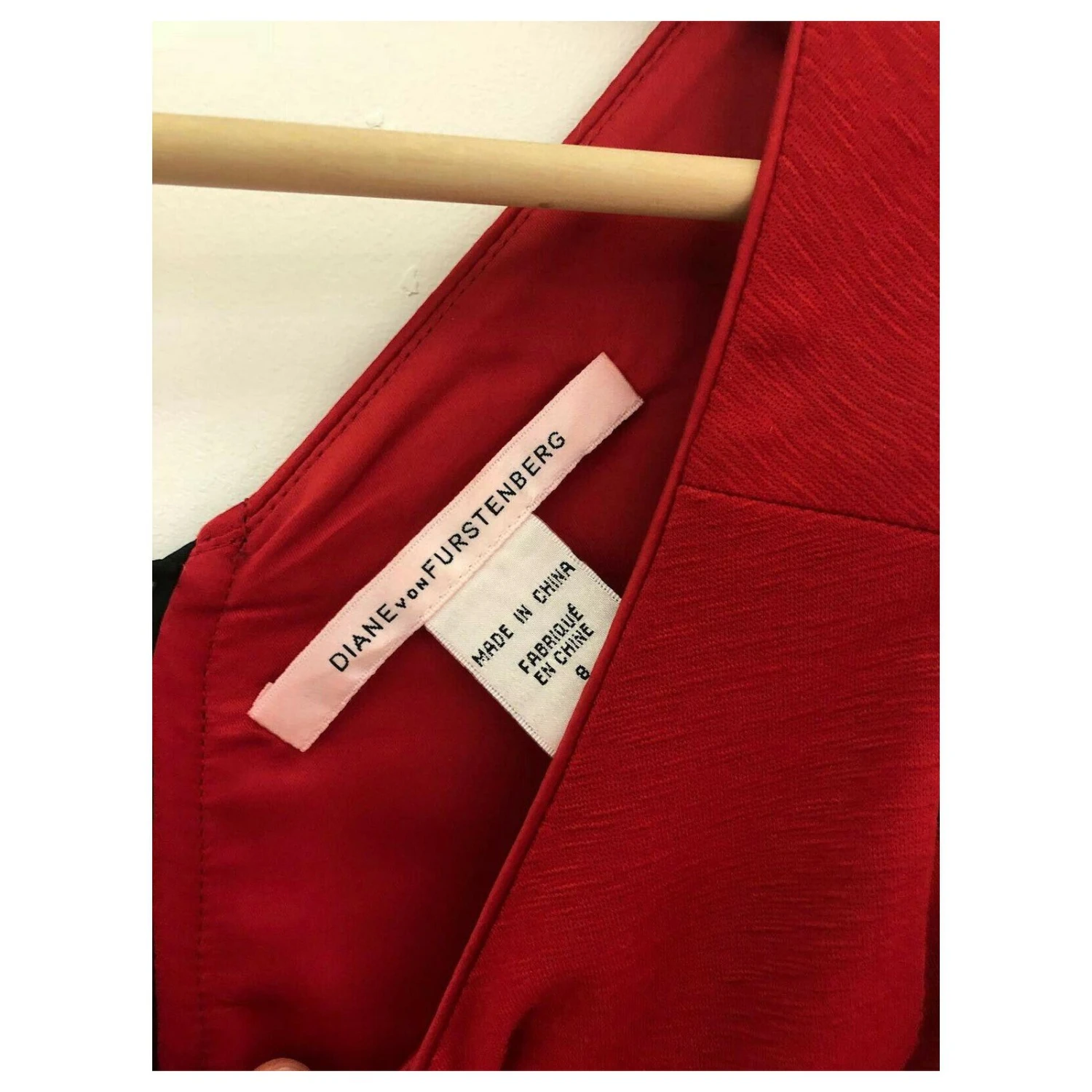 Diane Von Furstenberg DvF Honor Kleid Rot 4 Diane Von Furstenberg DvF Honor Kleid Rot – Bild 4