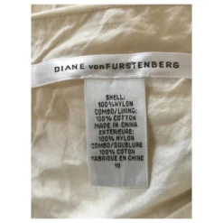 Diane Von Furstenberg Goldenes Kari-Kleid Beige 9 Diane Von Furstenberg Goldenes Kari-Kleid Beige -Deutschland Fem Leucht Verkaufs-Shop 138885 4