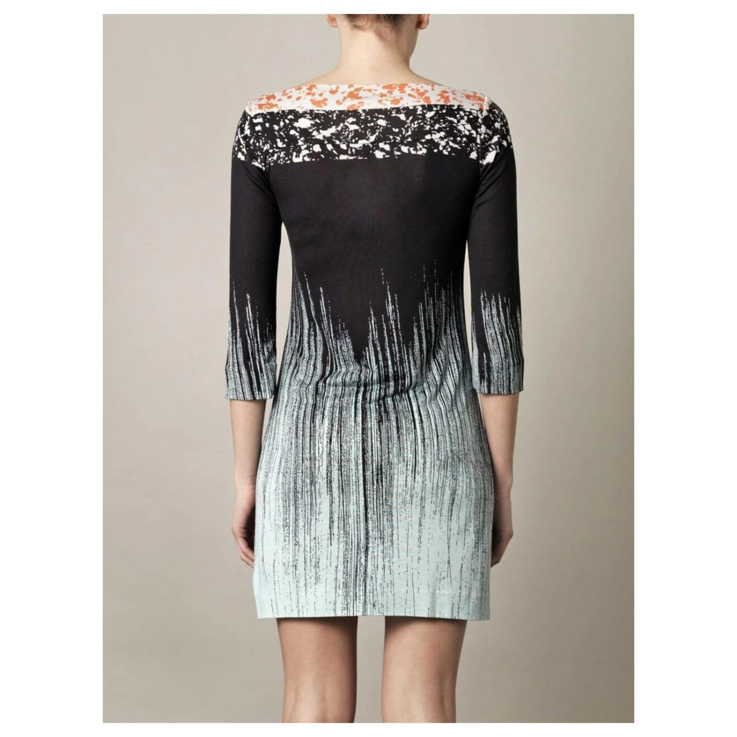 Diane Von Furstenberg Ruri Rockscape Kleid Schwarz Mehrfarben 3 Diane Von Furstenberg Ruri Rockscape Kleid Schwarz Mehrfarben – Bild 3