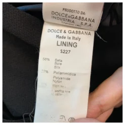 Dolce & Gabbana Schwarzes Kleid Aus Wollkrepp -Deutschland Fem Leucht Verkaufs-Shop 141512 6