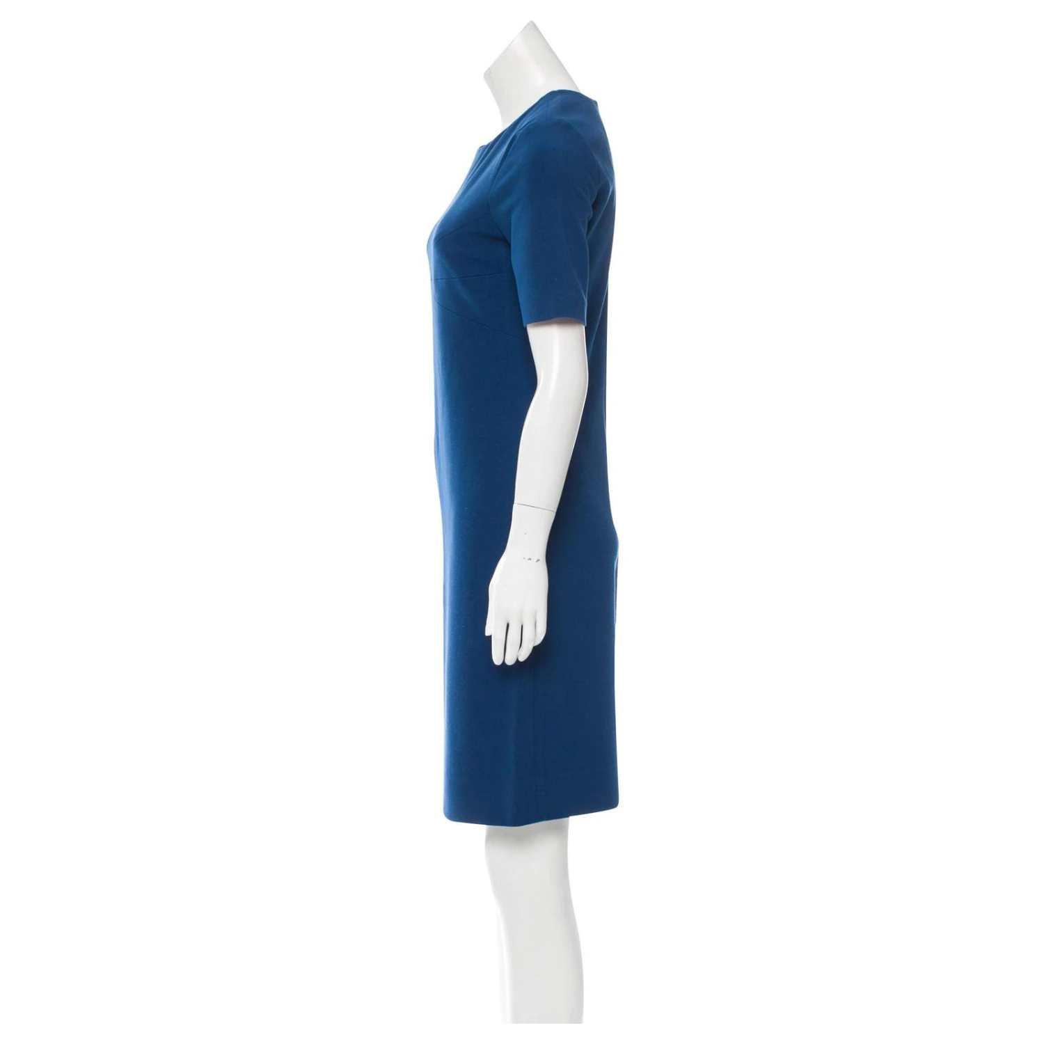 Diane Von Furstenberg Sauberes Schieferblaues Kleid Von Lee 2 Diane Von Furstenberg Sauberes Schieferblaues Kleid Von Lee – Bild 2