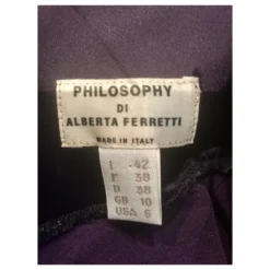 Philosophy Di Alberta Ferretti Figurbetontes Satin-Kleid Lila -Deutschland Fem Leucht Verkaufs-Shop 151685 3