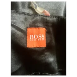 Hugo Boss Metallic Graues Kleid Anthrazitgrau -Deutschland Fem Leucht Verkaufs-Shop 157167 6