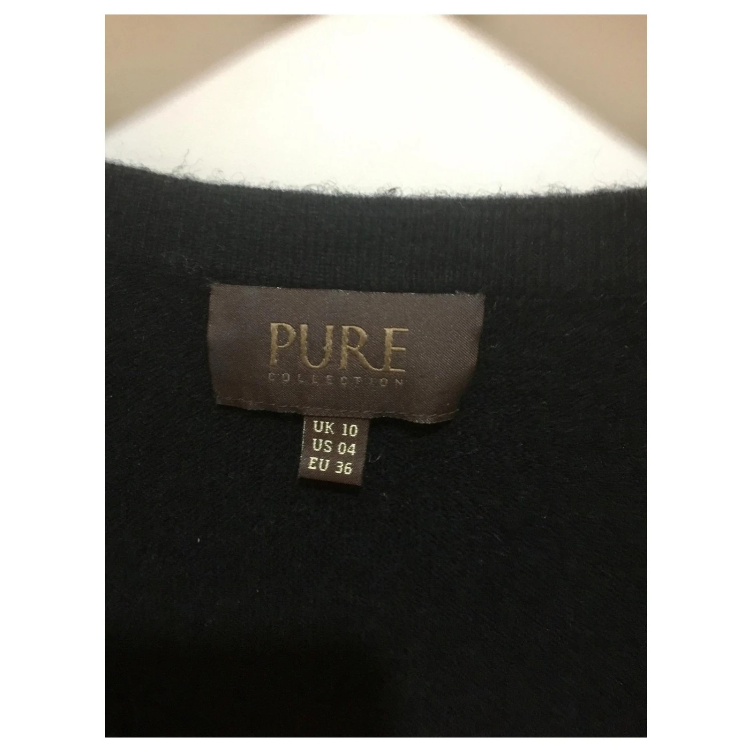 Autre Marque Kaschmir-Mix-Kleid Schwarz 4 Autre Marque Kaschmir-Mix-Kleid Schwarz – Bild 4