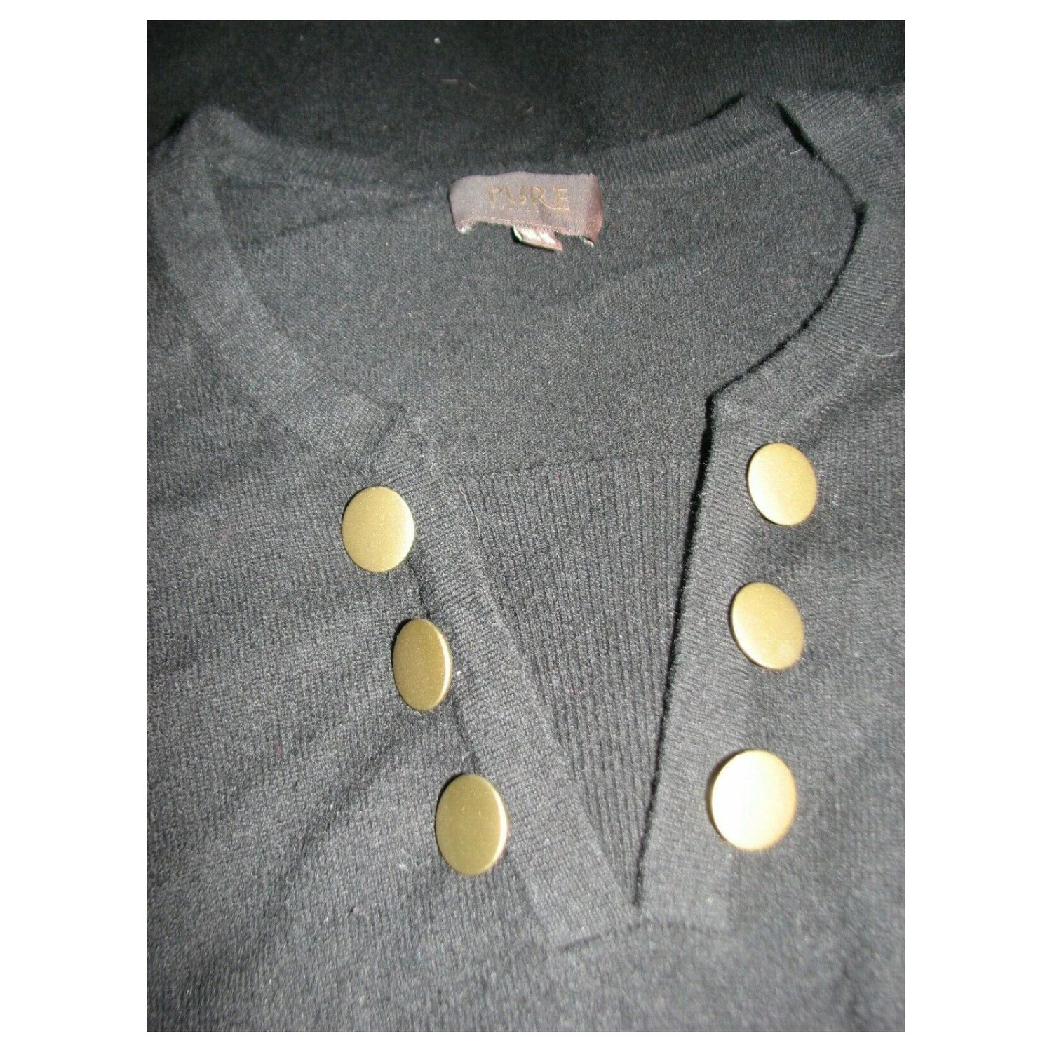 Autre Marque Kaschmir-Mix-Kleid Schwarz 6 Autre Marque Kaschmir-Mix-Kleid Schwarz – Bild 6