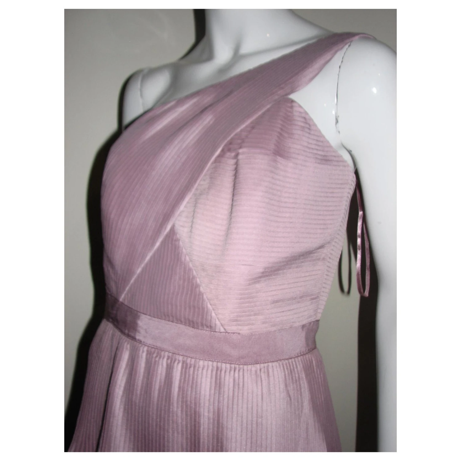 Hobbs Ein Schulter Rosa Kleid Pink 6 Hobbs Ein Schulter Rosa Kleid Pink – Bild 6