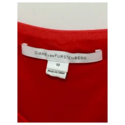 Diane Von Furstenberg DvF Bevin Kleid In Rot -Deutschland Fem Leucht Verkaufs-Shop 160155 8