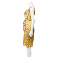 Diane Von Furstenberg DvF Frandarly Kleid Golden Gelb Creme 6 Diane Von Furstenberg DvF Frandarly Kleid Golden Gelb Creme -Deutschland Fem Leucht Verkaufs-Shop 190428 3