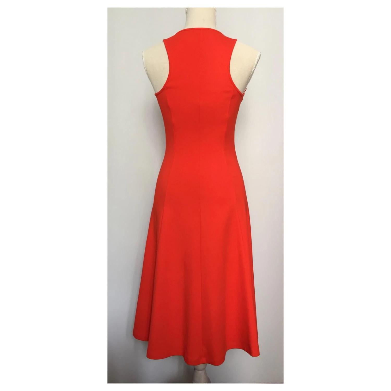 Autre Marque Isabel De Pedro Kleid Rot Orange 2 Autre Marque Isabel De Pedro Kleid Rot Orange – Bild 2