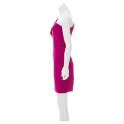 Diane Von Furstenberg DvF Ein Schulteriges Seiden-Cobb-Kleid Fuschia 12 Diane Von Furstenberg DvF Ein Schulteriges Seiden-Cobb-Kleid Fuschia -Deutschland Fem Leucht Verkaufs-Shop 192139 4