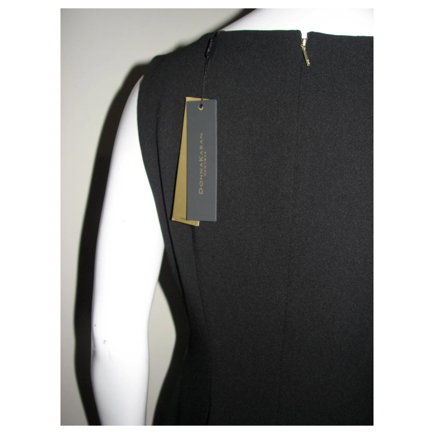 Donna Karan Aline Kleid Schwarz Weiß Blau 8 Donna Karan Aline Kleid Schwarz Weiß Blau – Bild 8