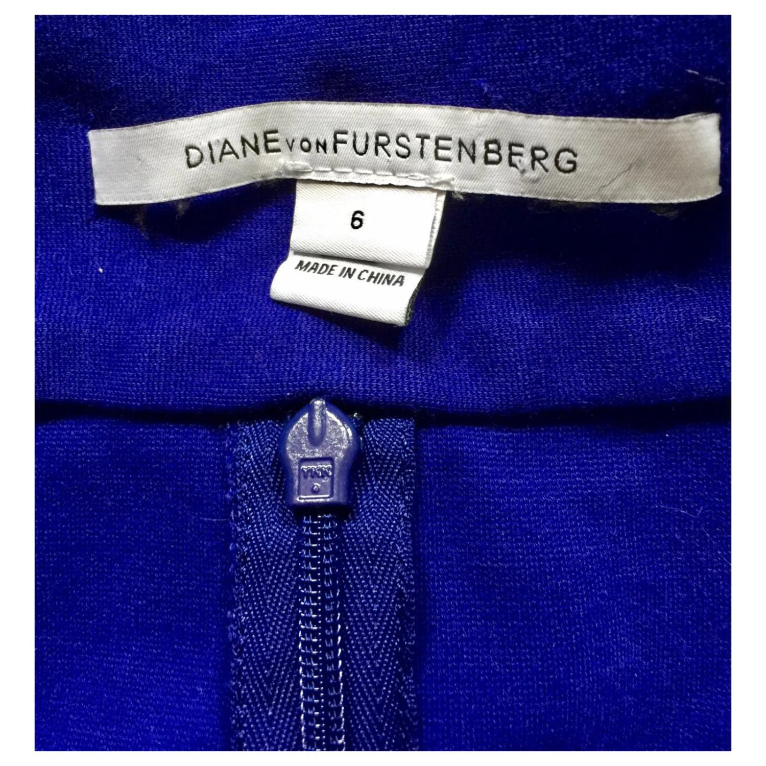 Diane Von Furstenberg DvF Roayl Blue Kimmie Kleid Blau 5 Diane Von Furstenberg DvF Roayl Blue Kimmie Kleid Blau – Bild 5