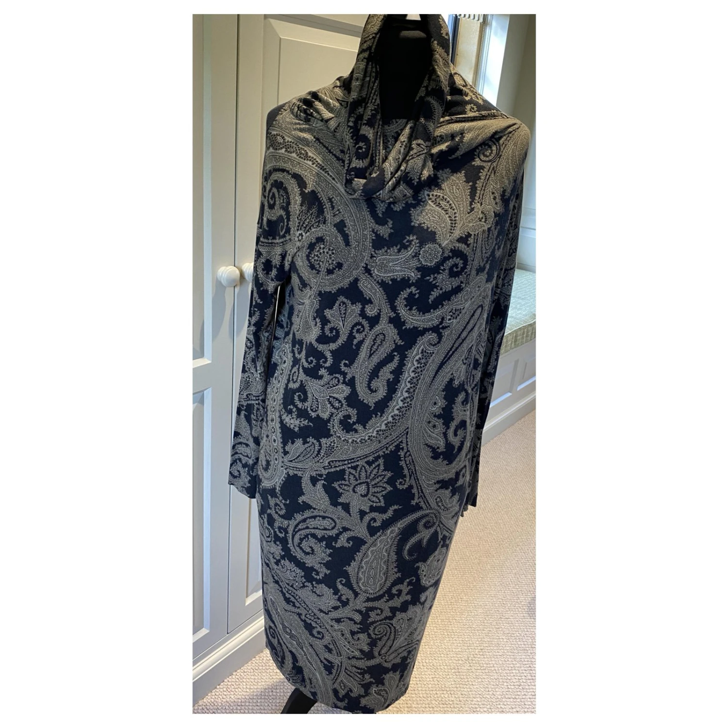 Etro Kleid Schwarz Grau Roh 4 Etro Kleid Schwarz Grau Roh – Bild 4