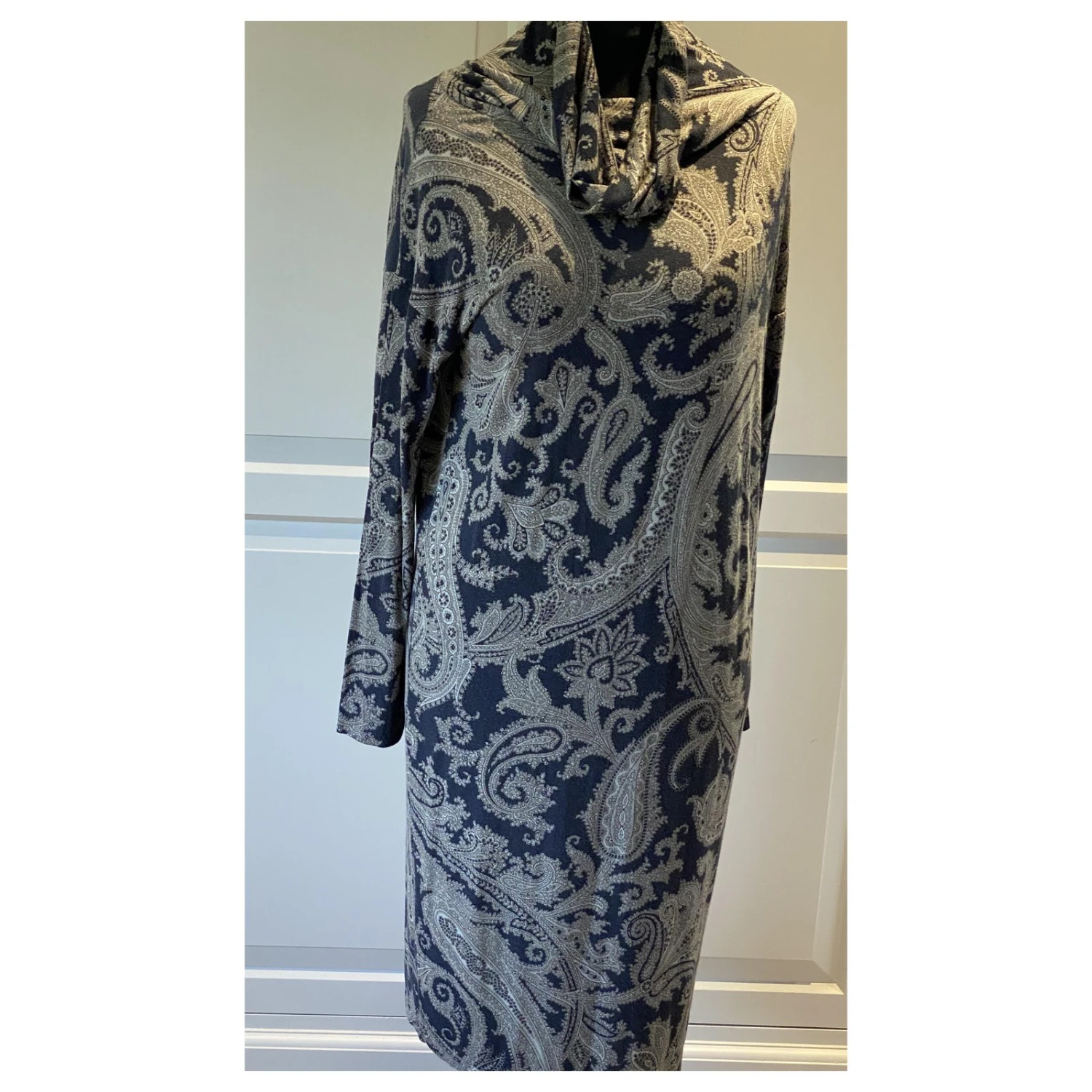 Etro Kleid Schwarz Grau Roh 5 Etro Kleid Schwarz Grau Roh – Bild 5