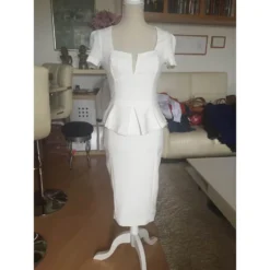 Asos Kleid Weiß -Deutschland Fem Leucht Verkaufs-Shop 23631 3