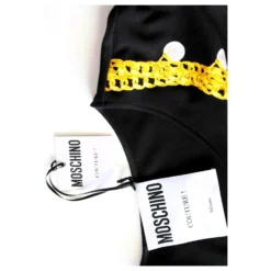 ,,MOSCHINO COUTURE" JERSEY MINI-KLEID Mit AUFDRUCK * Gr. L * Schwarz -Deutschland Fem Leucht Verkaufs-Shop 242775 4