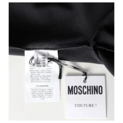 ,,MOSCHINO COUTURE" JERSEY MINI-KLEID Mit AUFDRUCK * Gr. L * Schwarz -Deutschland Fem Leucht Verkaufs-Shop 242775 5