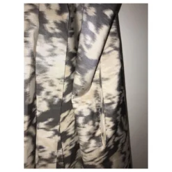 Acne Lillian Kleid Mit Ikat Print Braun Weiß Beige -Deutschland Fem Leucht Verkaufs-Shop 269317 10