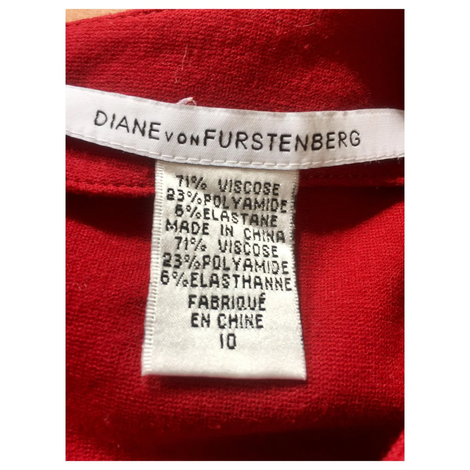 Diane Von Furstenberg DvF Capreena Kleid Rot 4 Diane Von Furstenberg DvF Capreena Kleid Rot – Bild 4