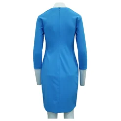 Autre Marque Tiefblaues Elegantes Kleid Mit V-Ausschnitt 8 Autre Marque Tiefblaues Elegantes Kleid Mit V-Ausschnitt -Deutschland Fem Leucht Verkaufs-Shop 302248 3