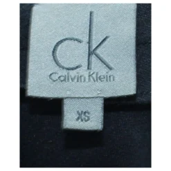 Calvin Klein Klassisches Schwarzes Kleid Mit Falten Um Den Ausschnitt -Deutschland Fem Leucht Verkaufs-Shop 304952 6