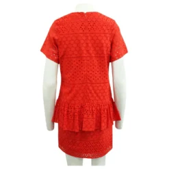 Thakoon Addition Leuchtendes Rotes Besticktes Kleid -Deutschland Fem Leucht Verkaufs-Shop 307958 3