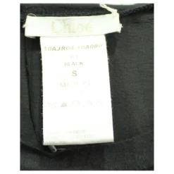 Chloé Dunkles T-Shirt-Kleid Schwarz -Deutschland Fem Leucht Verkaufs-Shop 307984 6