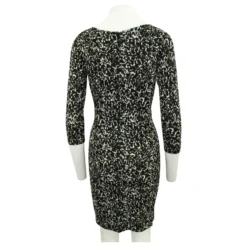 Michael Kors Schwarzes Bedrucktes Kleid -Deutschland Fem Leucht Verkaufs-Shop 308070 3