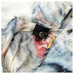 Just Cavalli Midi-Slip-Kleid Mit Schmetterlings-Print Mehrfarben -Deutschland Fem Leucht Verkaufs-Shop 324175 5