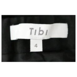 Tibi Schulterfreies Schwarzes Crpe-Kleid -Deutschland Fem Leucht Verkaufs-Shop 342545 6