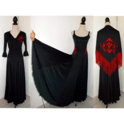 Autre Marque Kleid Schwarz Rot -Deutschland Fem Leucht Verkaufs-Shop 34393 3