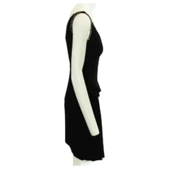 Roberto Cavalli Schwarzes Kleid Mit Glänzenden Verzierungen -Deutschland Fem Leucht Verkaufs-Shop 360206 4