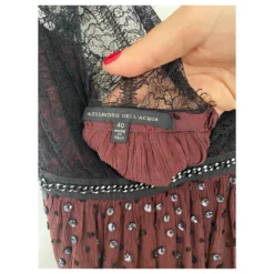 Alessandro Dell'Acqua Alessandro Dell’aqua Kleid Bordeaux -Deutschland Fem Leucht Verkaufs-Shop 368340 3