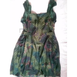 Les Petites Kleid Mehrfarben Grün -Deutschland Fem Leucht Verkaufs-Shop 37322 4