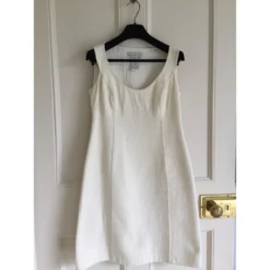 Celine Céline Ärmelloses Kleid Aus Wolle Und Baumwolle Roh -Deutschland Fem Leucht Verkaufs-Shop 37411 3