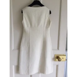 Celine Céline Ärmelloses Kleid Aus Wolle Und Baumwolle Roh -Deutschland Fem Leucht Verkaufs-Shop 37411 5