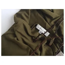 Céline Celine Rückenfreies Drapiertes Kleid Khaki -Deutschland Fem Leucht Verkaufs-Shop 374284 8