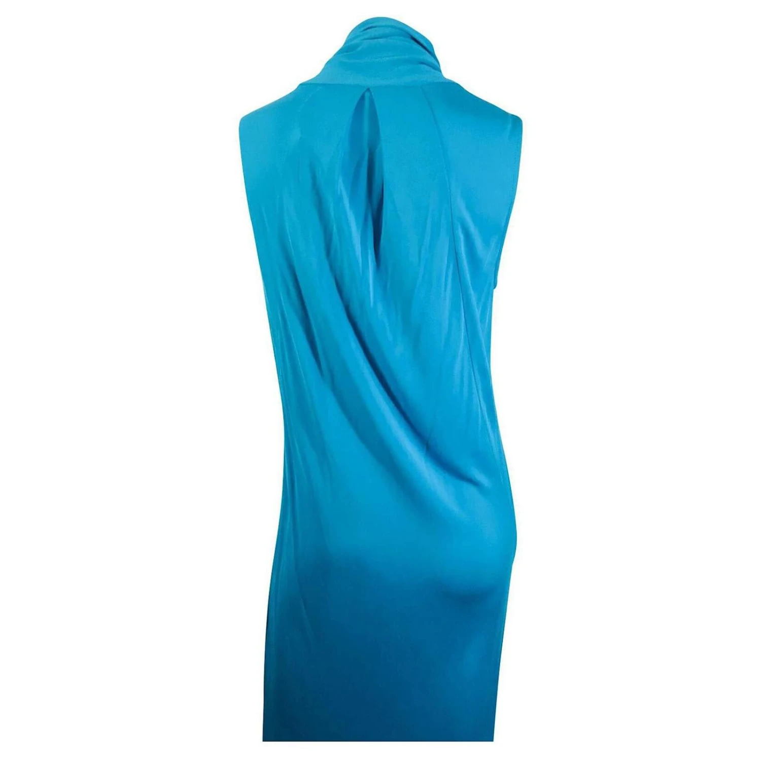 Diane Von Furstenberg DvF Vintage Baker Kleid Türkis 2 Diane Von Furstenberg DvF Vintage Baker Kleid Türkis – Bild 2