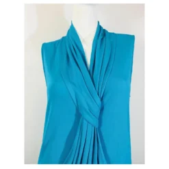 Diane Von Furstenberg DvF Vintage Baker Kleid Türkis 9 Diane Von Furstenberg DvF Vintage Baker Kleid Türkis -Deutschland Fem Leucht Verkaufs-Shop 382081 3