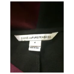 Diane Von Furstenberg DvF Gladys Zweifarbiges Kleid Schwarz Dunkelviolett 11 Diane Von Furstenberg DvF Gladys Zweifarbiges Kleid Schwarz Dunkelviolett -Deutschland Fem Leucht Verkaufs-Shop 383162 6