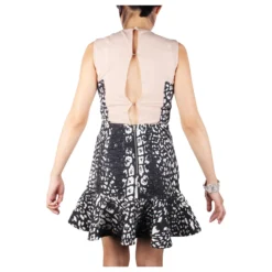 Autre Marque Kleid Mit Leopardenmuster Schwarz -Deutschland Fem Leucht Verkaufs-Shop 392214 3