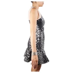 Autre Marque Kleid Mit Leopardenmuster Schwarz -Deutschland Fem Leucht Verkaufs-Shop 392214 4